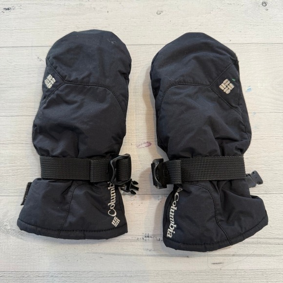 Columbia kids black snow mittens‎ snow gloves youth one size - Picture 1 of 4
